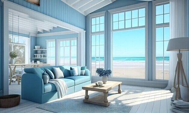 Ocean Blue Living Room